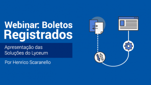 boletos registrados para cobrança de alunos