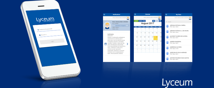 App do aluno Lyceum